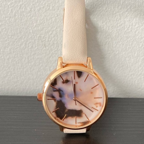 Beige & Rose Gold Watch - Picture 3 of 3